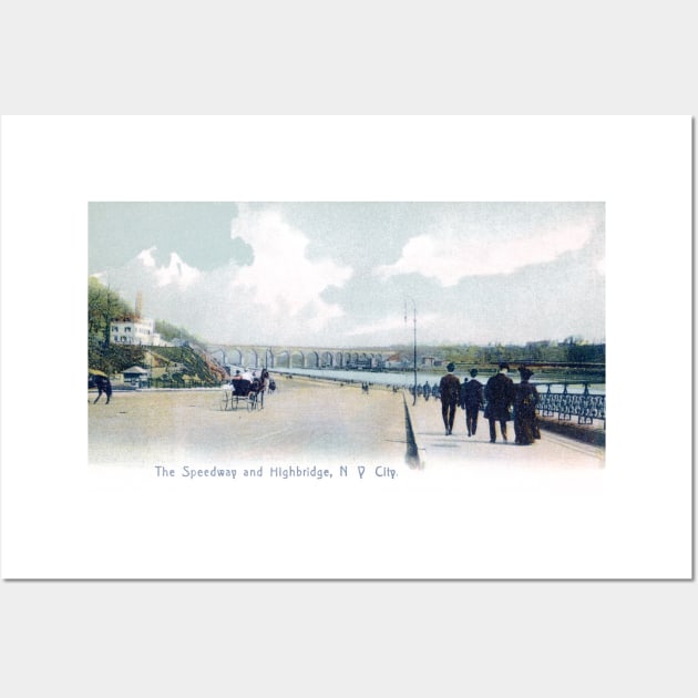 1912 Speedway and High Bridge of New York City Wall Art by historicimage